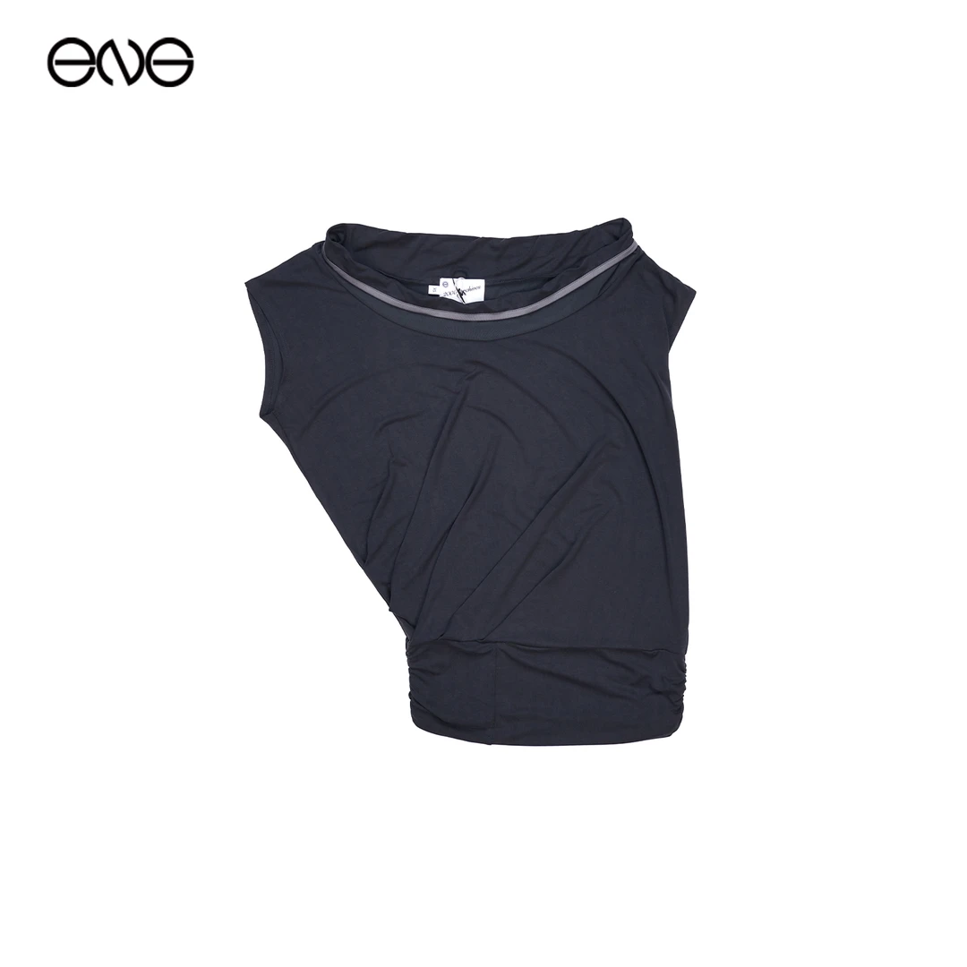 【ENG】ENG X 2000 ARCHIVES 双层领口不对称褶皱上衣背心 2025新款