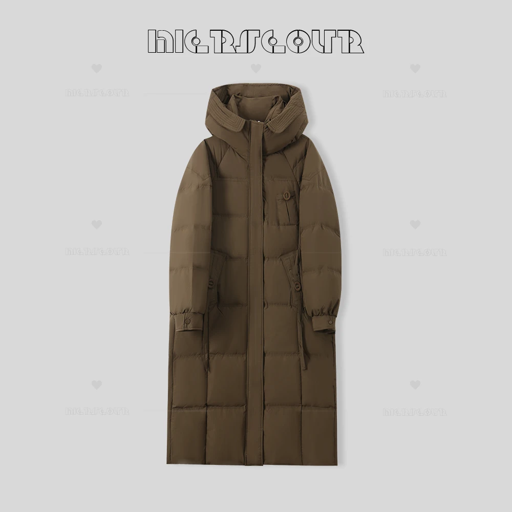 新款减龄休闲风连帽羽绒服33367