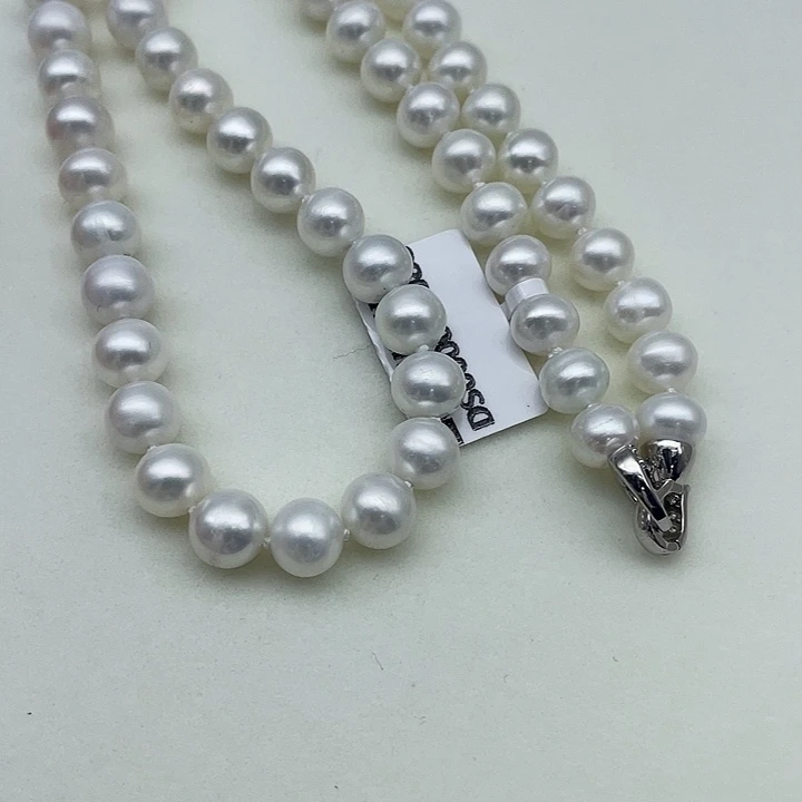未镶嵌颈饰淡水珍珠8➕极光白炫冰川蓝