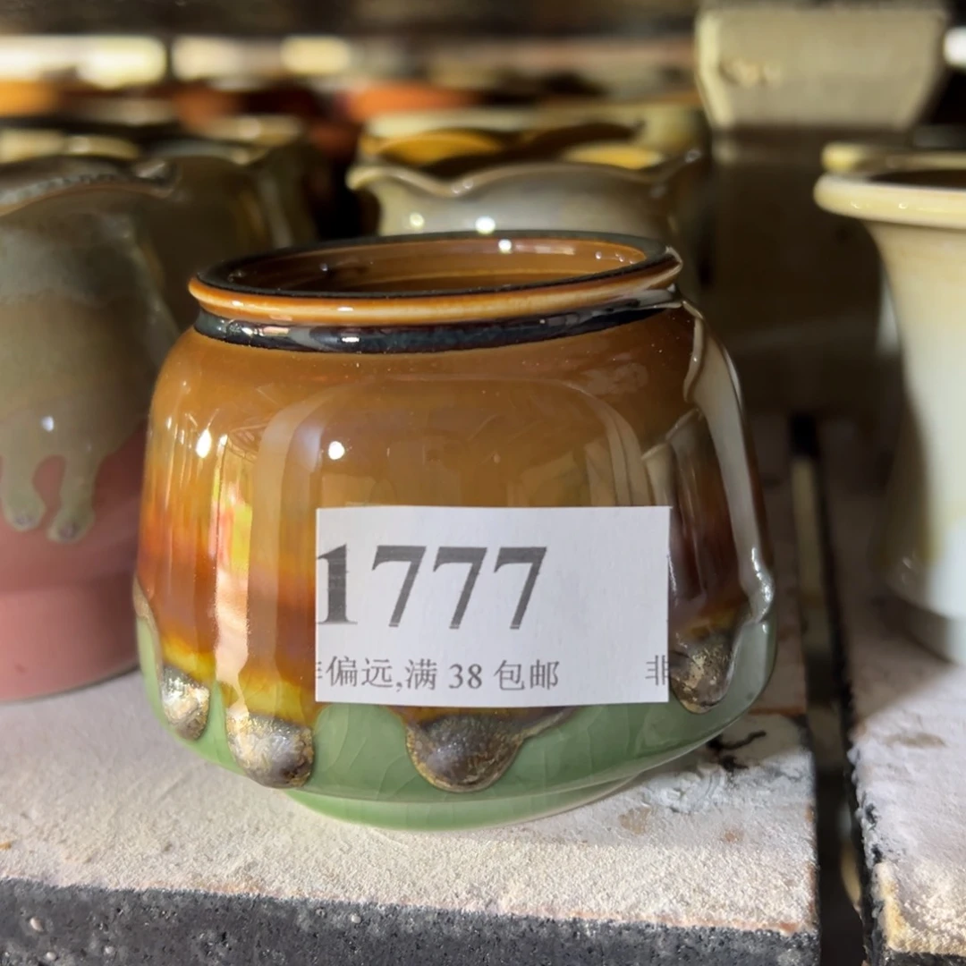 红陶景德镇手工花盆