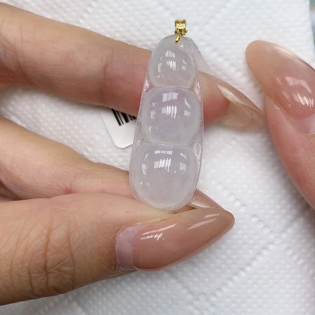 颈饰18K金镶嵌翡翠