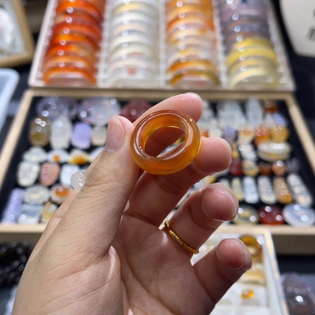 玛瑙/玉髓未镶嵌戒指