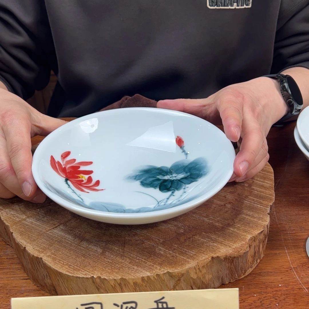 瓷片景德镇陶瓷手工手绘制作