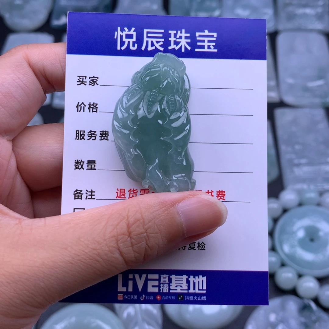 强***械翡翠未镶嵌吊坠(不含链)翡翠貔貅