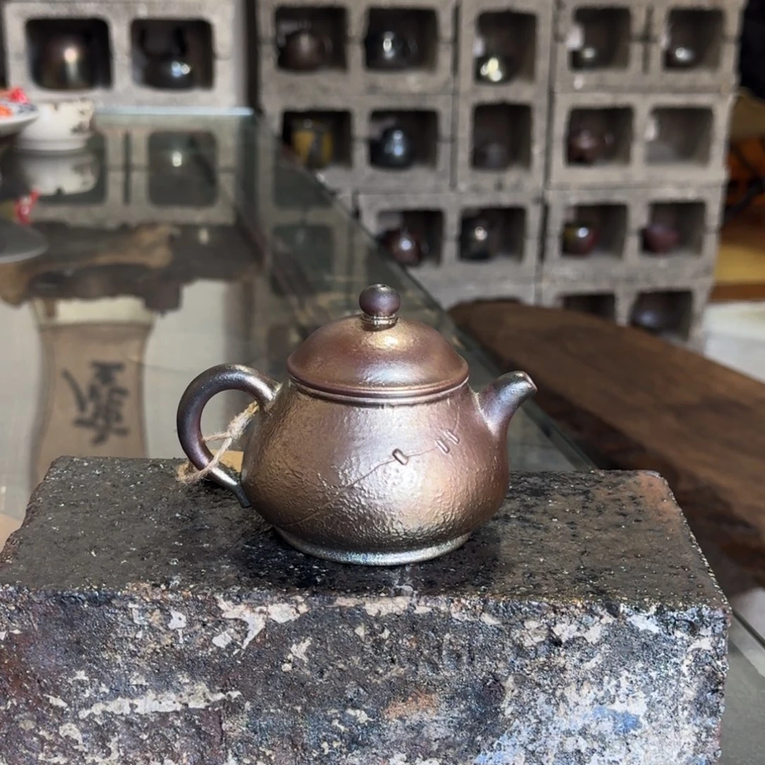 建水紫陶紫泥柴烧茶具