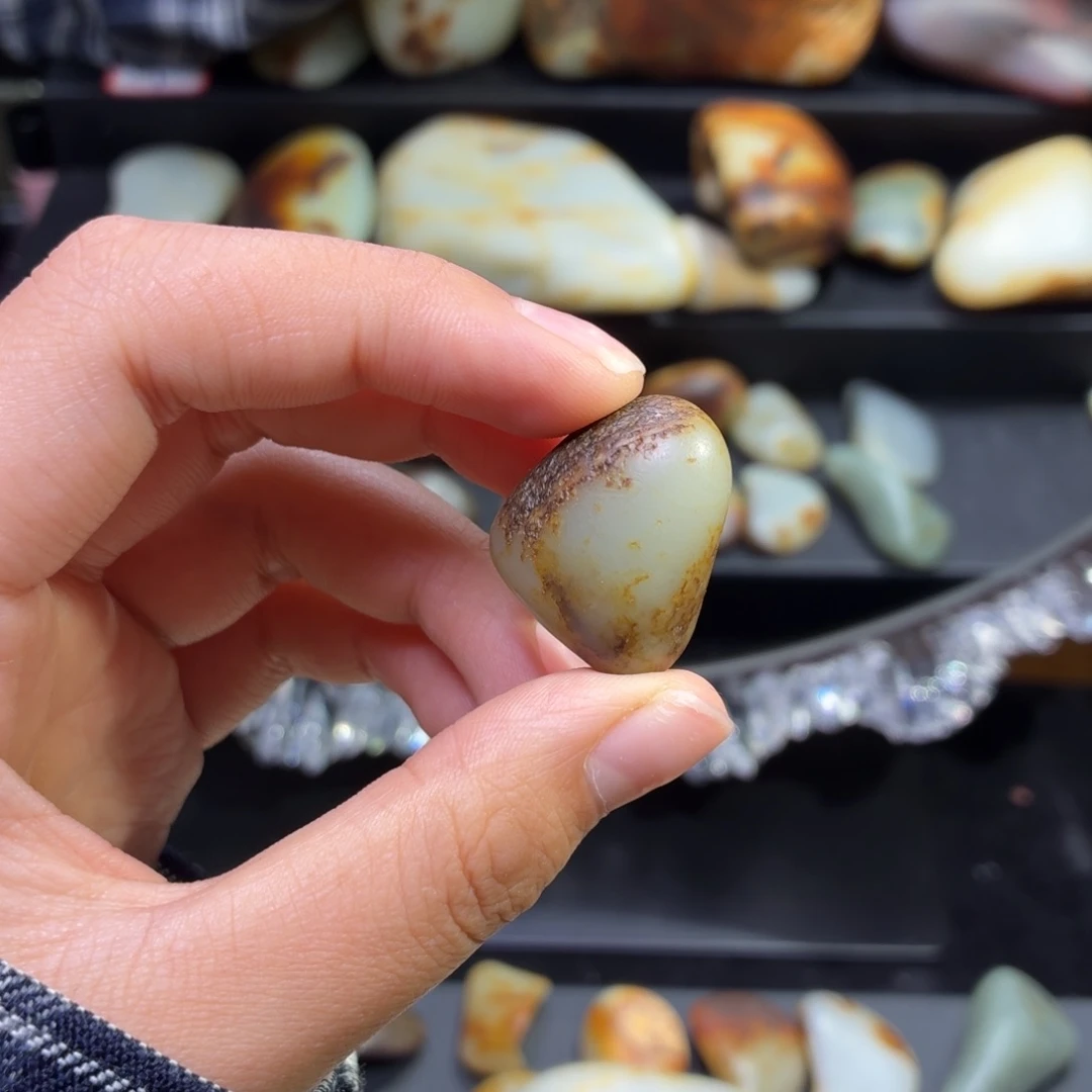 和田玉未镶嵌挂件12.7