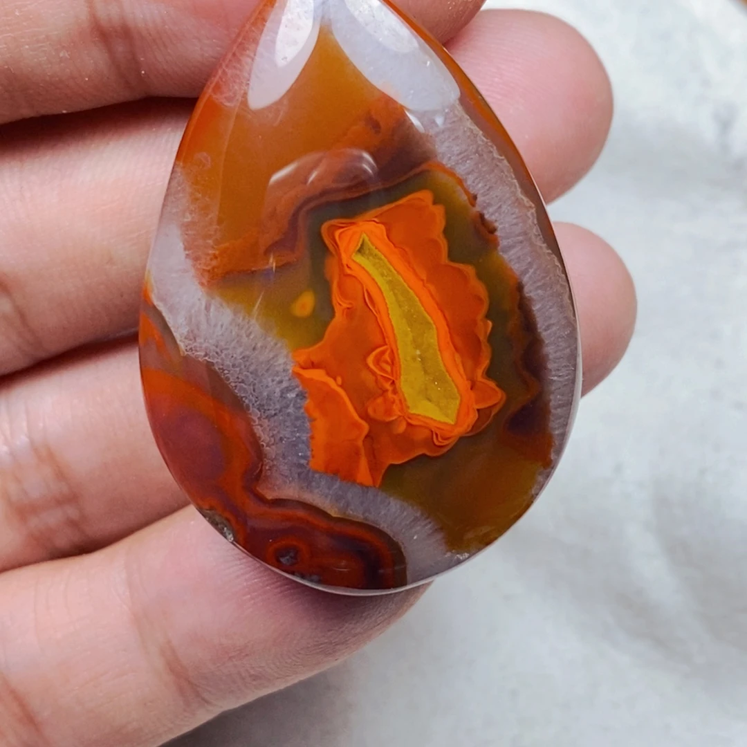 未镶嵌吊坠(不含链)玛瑙/玉髓一**舟