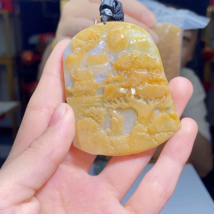 翡翠未镶嵌吊坠(不含链)C140