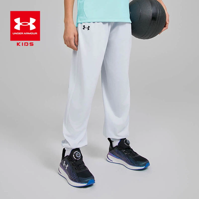 安德玛男女童针织长裤春季新款宽松户外运动长裤卫裤252215125