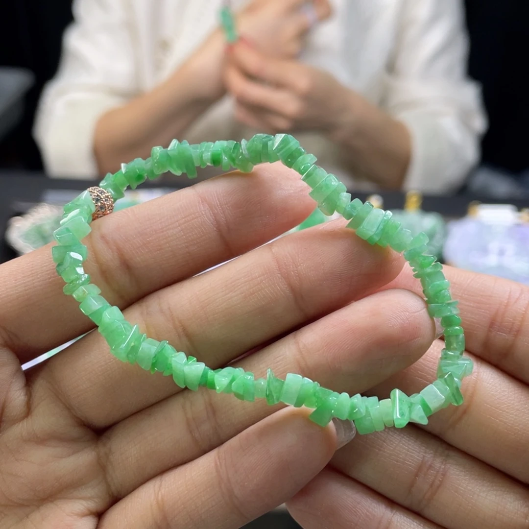 颈饰未镶嵌翡翠代编织