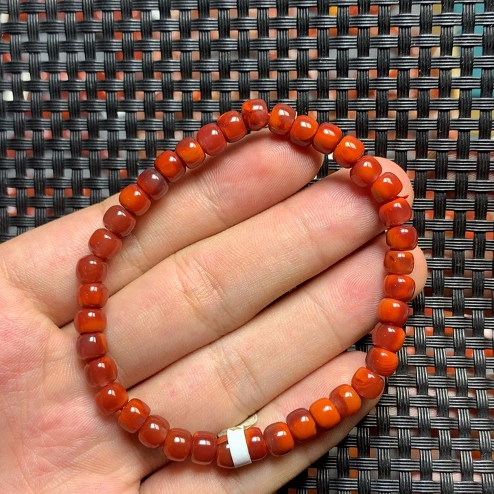 南红玛瑙未镶嵌手串5+’mm