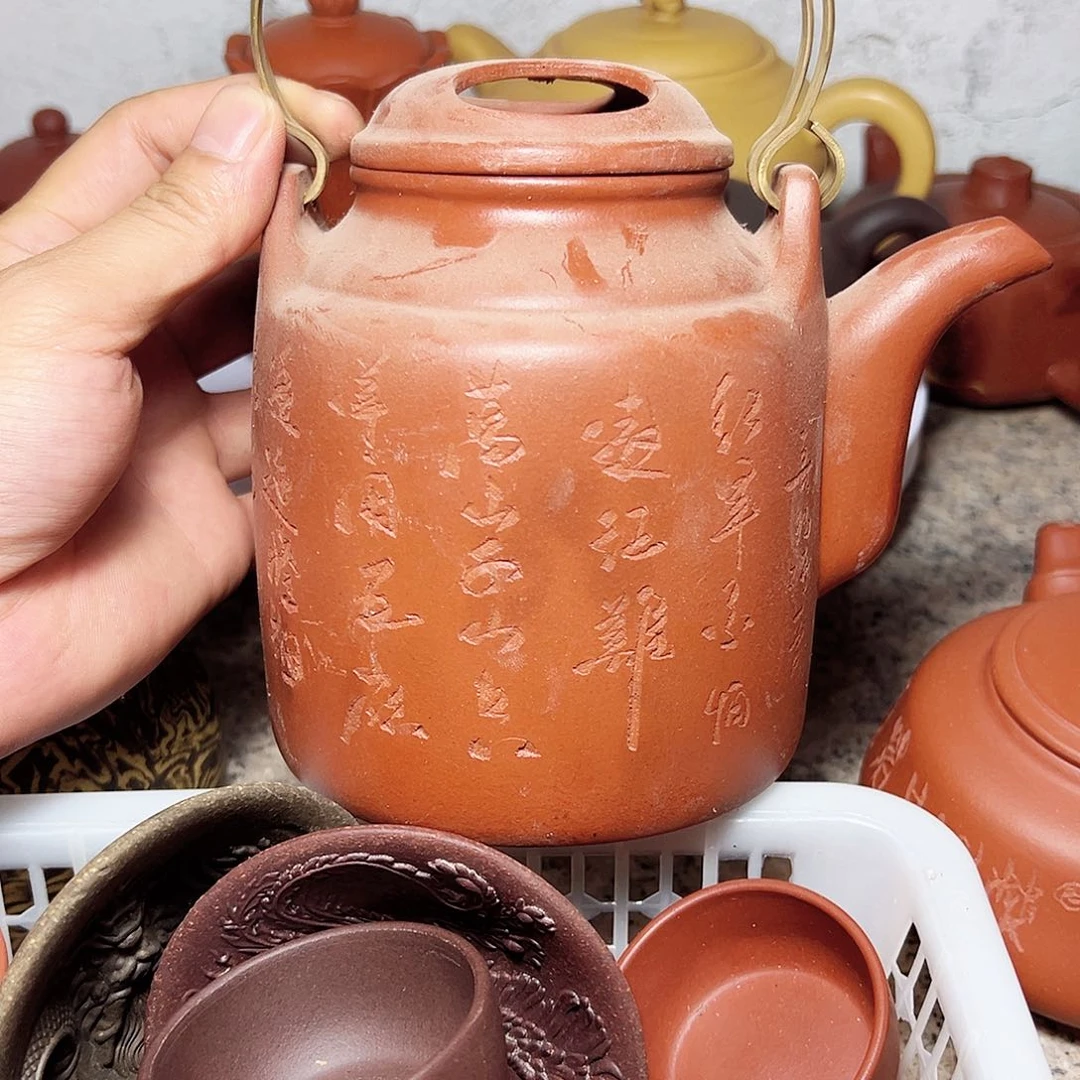 宜兴原矿紫砂壶全手工制作
