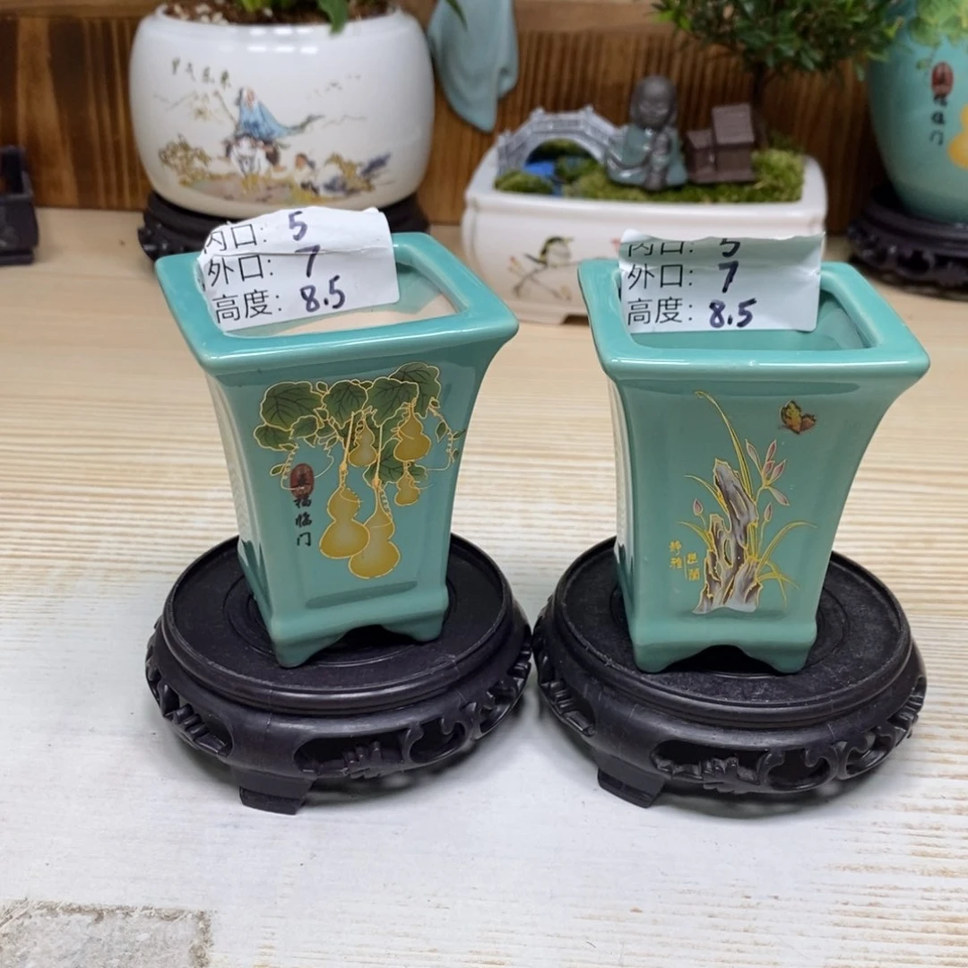 紫砂陶瓷花盆浮力