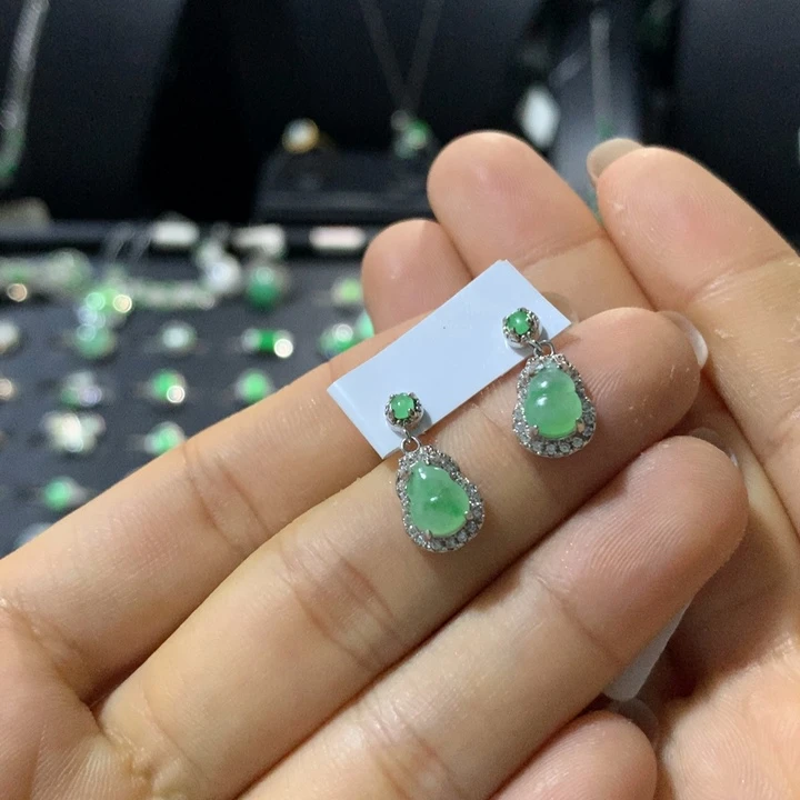 翡翠银S925镶嵌戒指