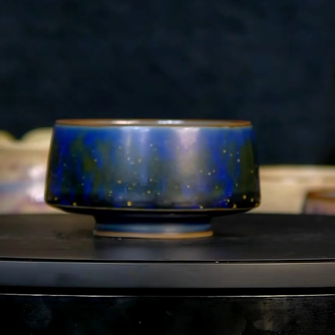 百年郗钧青金石蓝主人杯