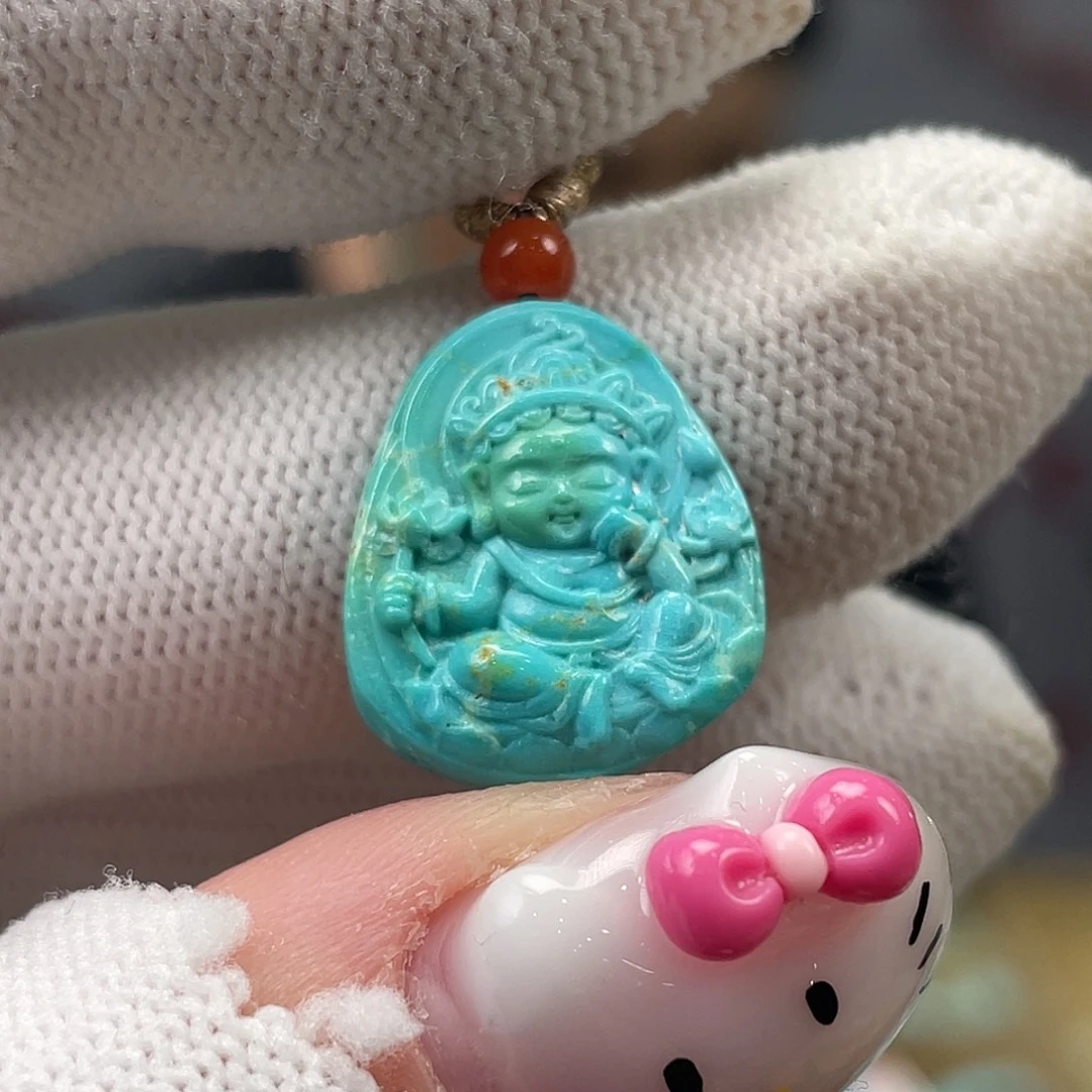 绿松石未镶嵌挂件