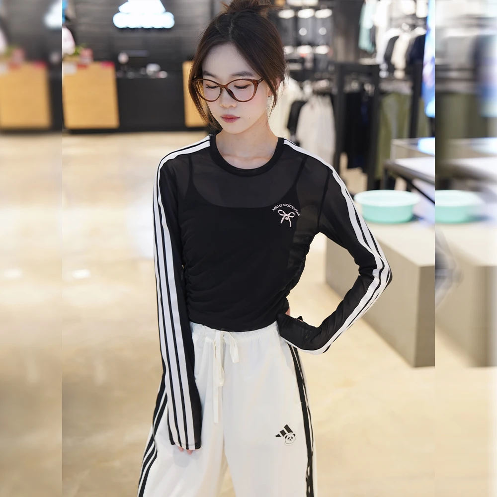 adidas/阿迪达斯【卖场同款】夏日户外女子休闲修身长袖T恤JY7655