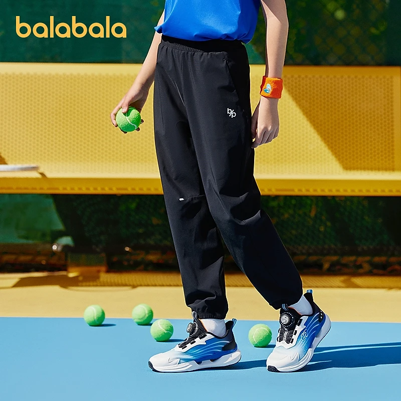 巴拉巴拉童装儿童裤子男童2025新款夏季薄款女童裤子直筒休闲长裤