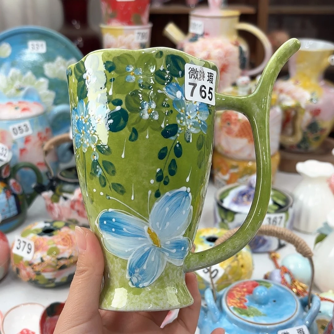 景德镇手绘高温釉下彩陶瓷茶具