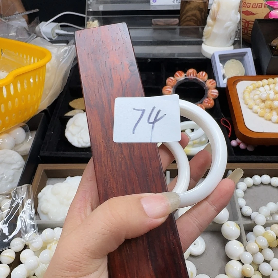 流***球大果紫檀（缅甸花梨）手镯2个