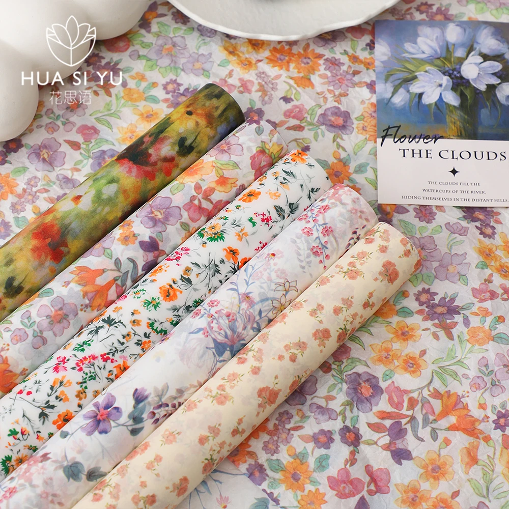 碎花系列印花小花雪梨纸鲜花花束包装纸内衬花艺手工diy花店材料