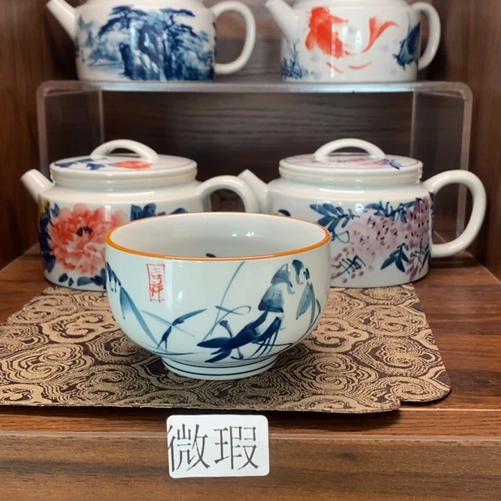 釉下老陶泥手工绘制
