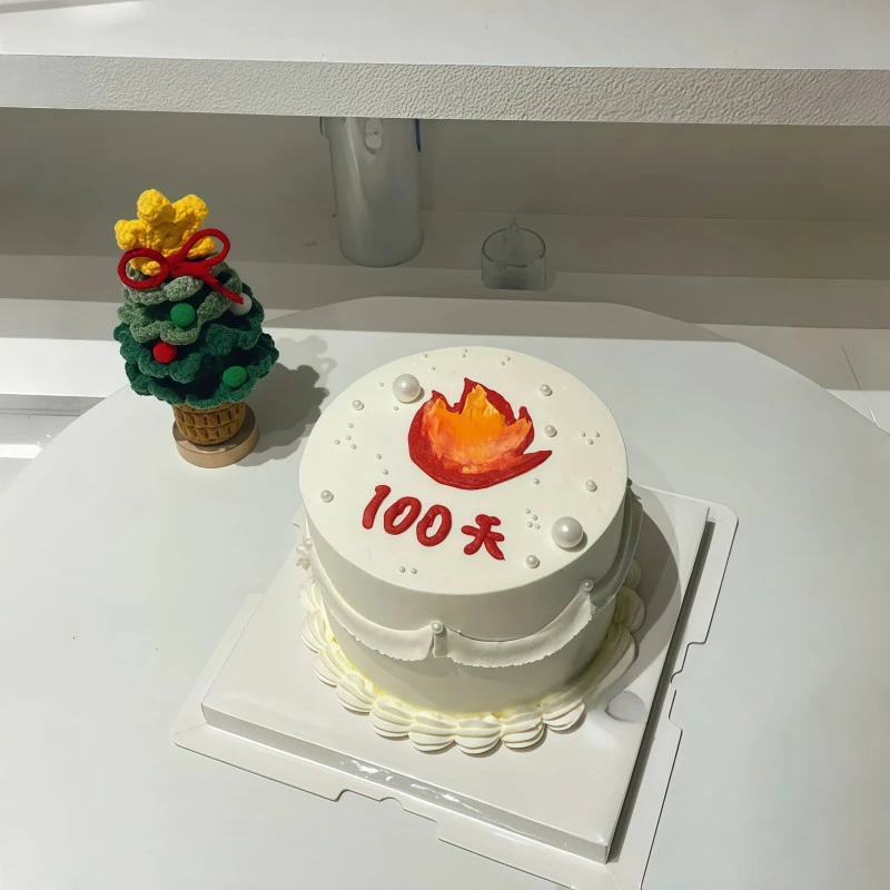 创意火花蛋糕定制全国同城配送适合情侣闺蜜生日纪念日