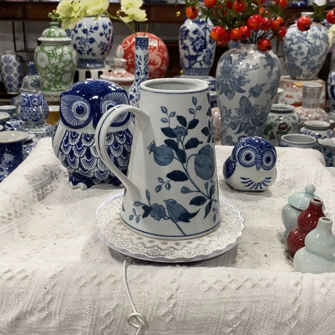 【闪购商品】摆件奶壶花瓶冰裂纹……