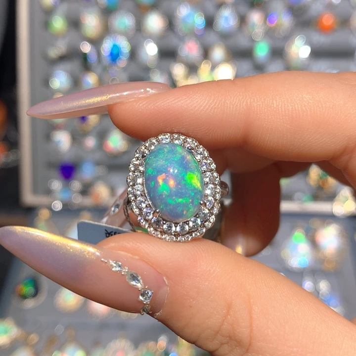 欧泊欧泊吊坠t银S925镶嵌