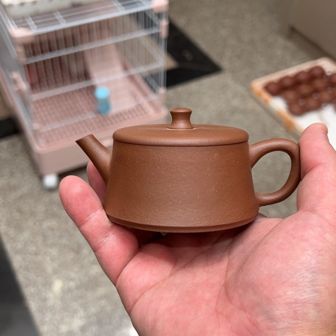 清***8茶壶紫砂瑕疵100cc底槽清云柱