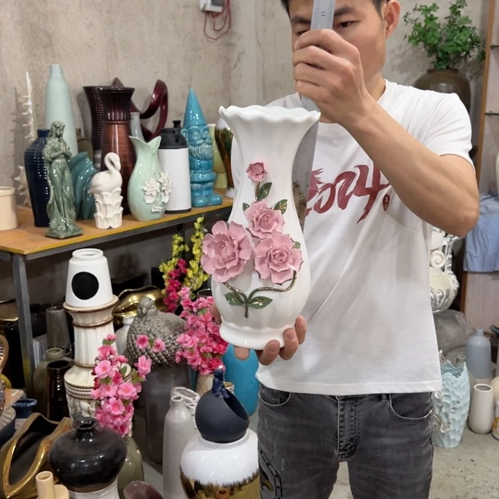 瓶高度30厘米口径11厘米微瑕捡漏粘釉