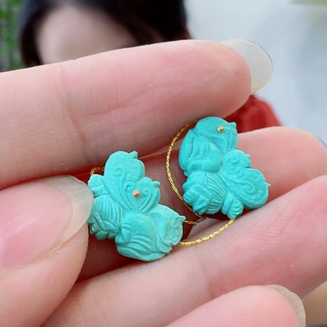 未镶嵌绿松石珠宝奇石