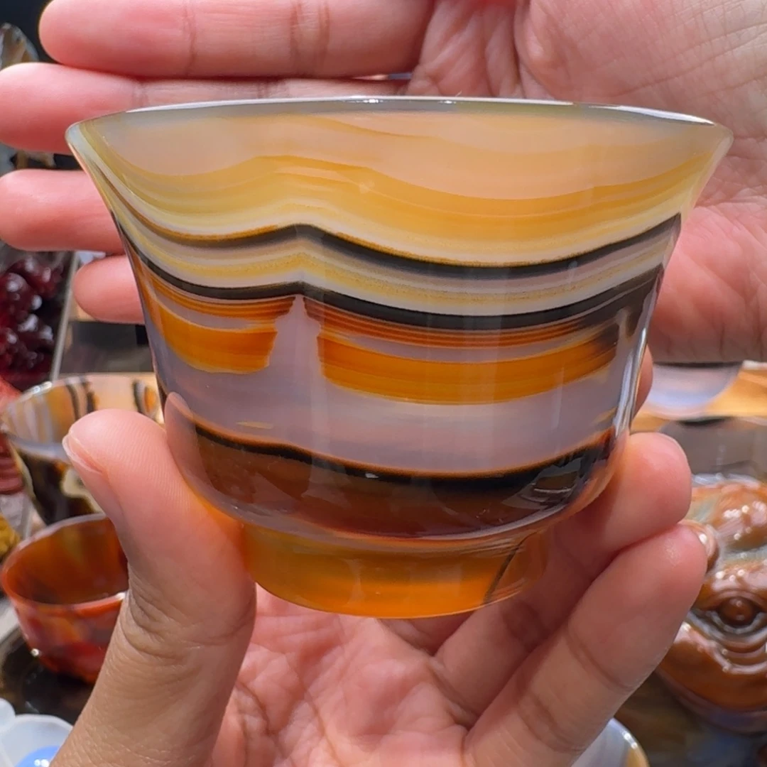 张***安定制玛瑙玛瑙茶杯
