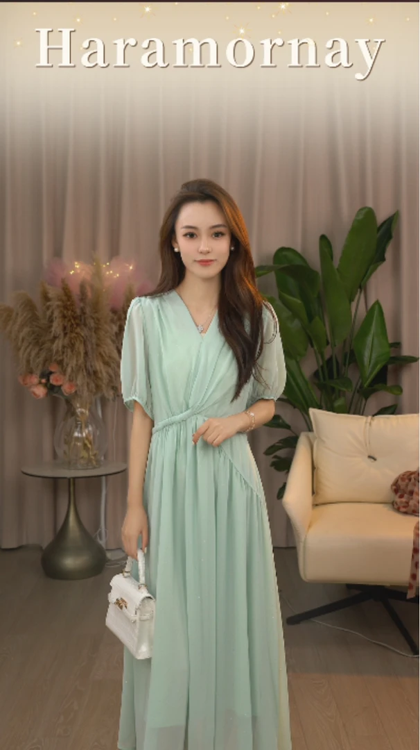 莫尔奈 显瘦气质时尚连衣裙58200-2