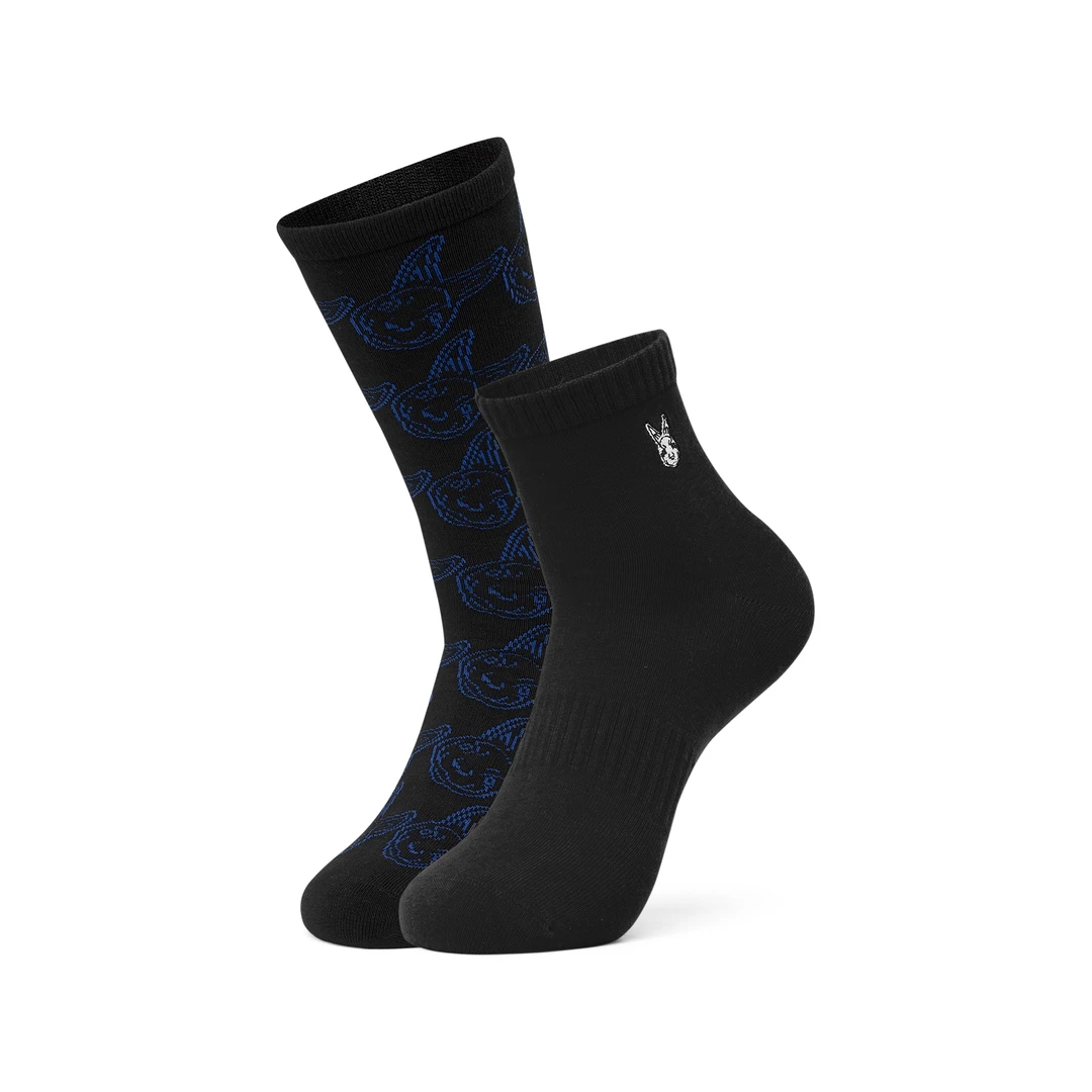 SKECHERS/斯凯奇新年系列男女款短筒袜+中筒袜混装L123U016-02PZ