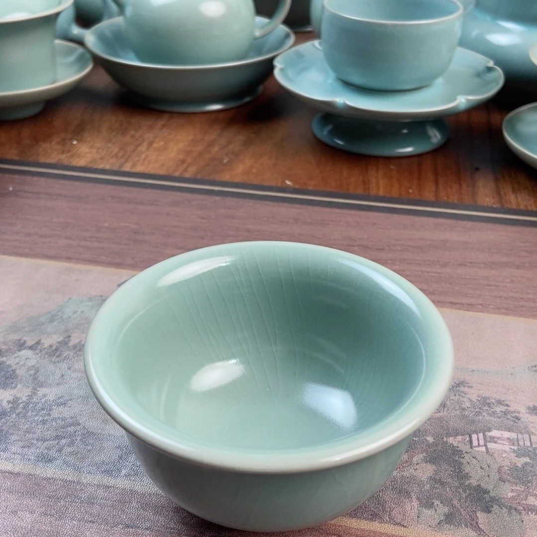摆件原产地原矿汝瓷～茶器