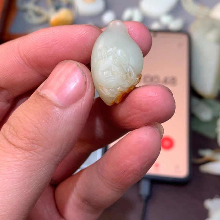 和田玉颈饰未镶嵌开**哒