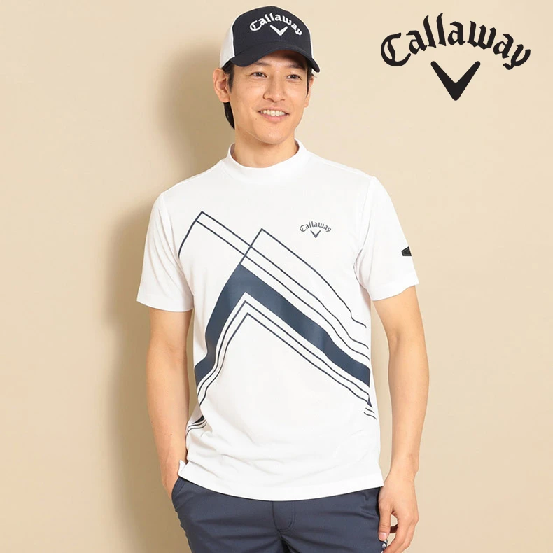 Callaway/卡拉威【断码特惠】男士半高领运动透气弹力短袖C23134117