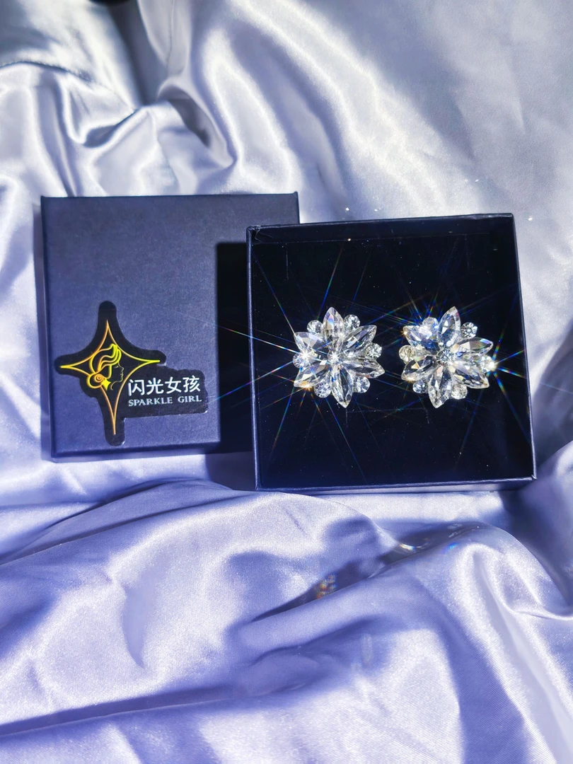 定制悠悠同款国标舞耳饰 拉丁舞 纯手工 定制款不退不换 可改色