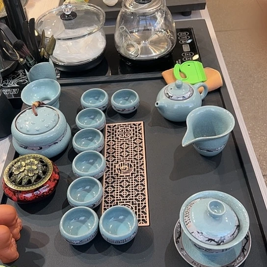 石头茶盘茶具套装