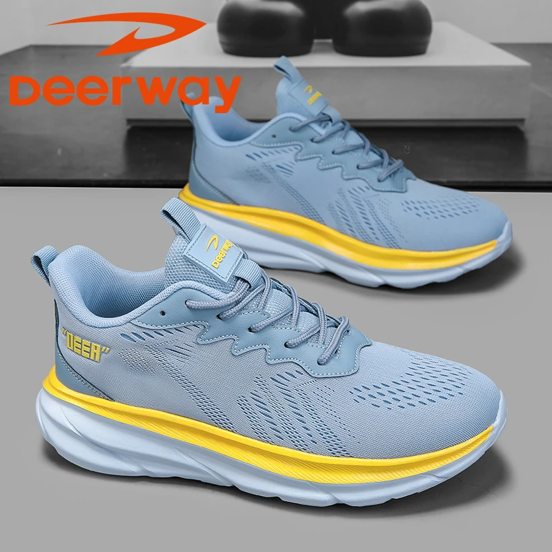 德尔惠潮夏季男士网面鞋春季轻便跳绳训练跑步鞋透气舒适百搭男鞋