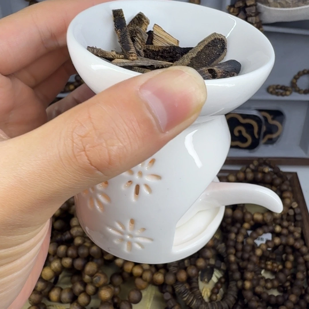 奇楠沉香开口熏香料50g+熏香壶