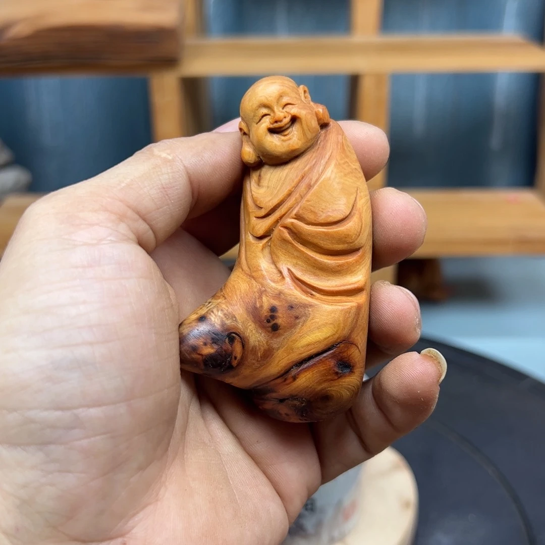 木智****生崖柏木摆件手把件