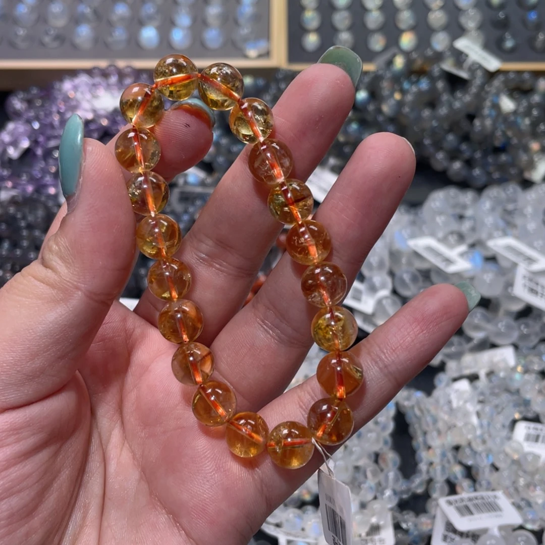 财***宝水晶手链未镶嵌黄塔晶手链9.3mm
