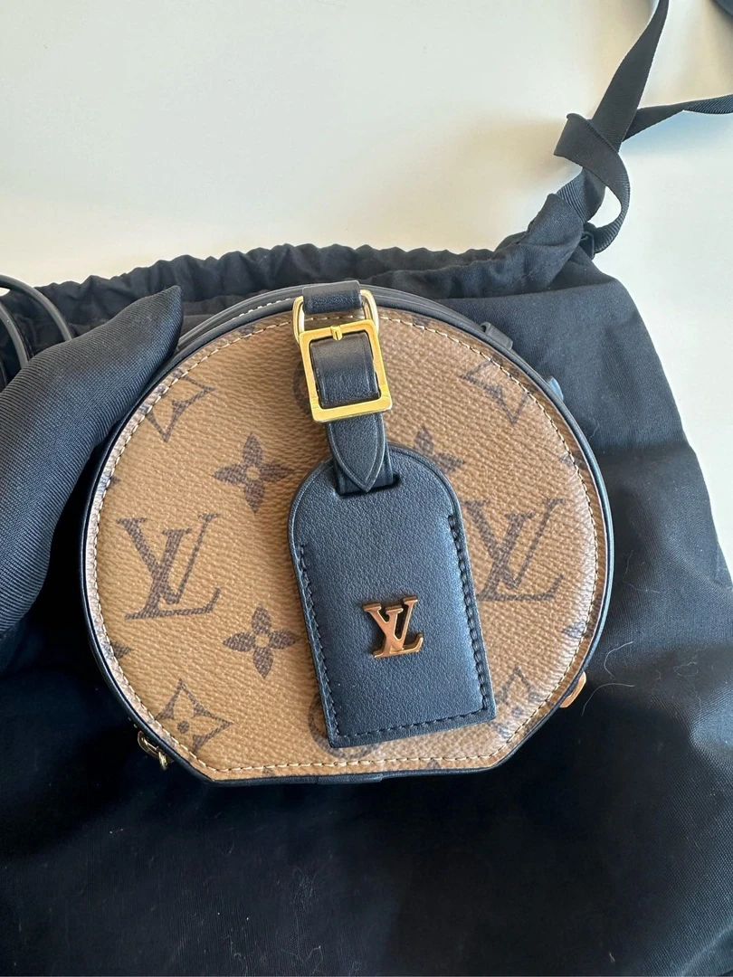 95新 LouisVuitton/路易威登 LV芯片款经典小圆饼斜挎包迷你包