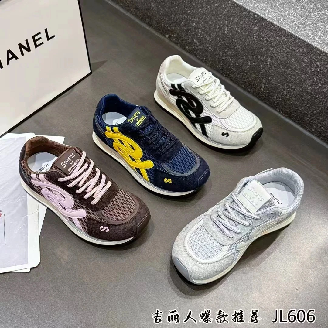 2025新款阿甘德训鞋女平底休闲运动板鞋百搭休闲鞋606