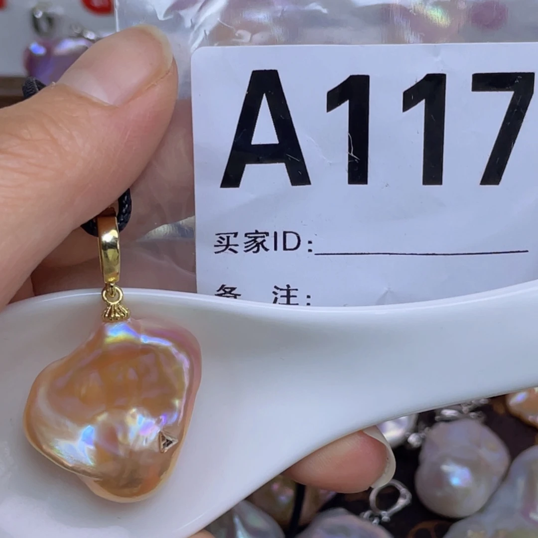 淡水珍珠巴洛克银S925镶嵌