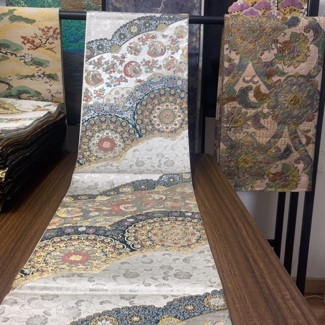 织绣24 唐锦西阵织桌旗茶旗