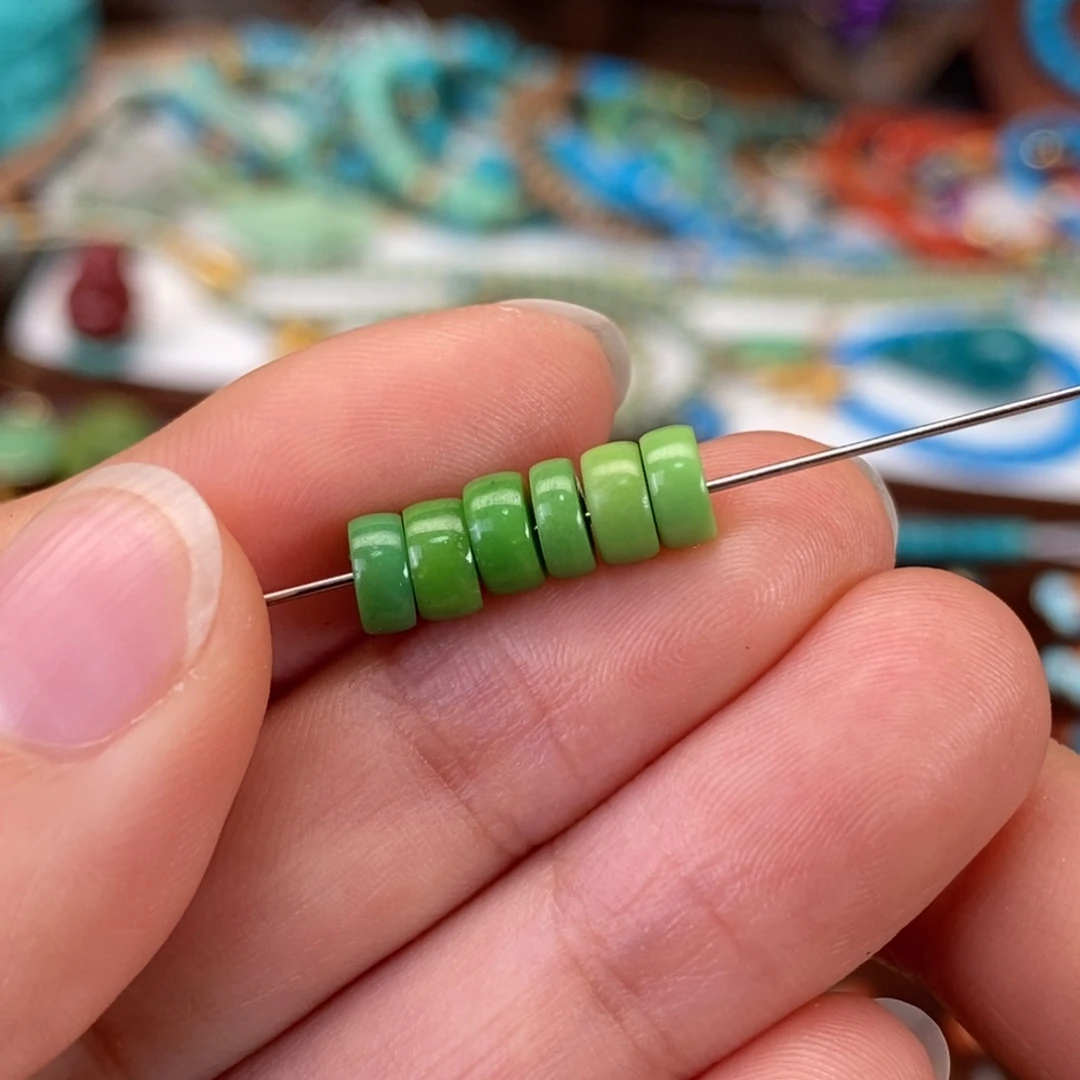 绿松石未镶嵌隔片一组