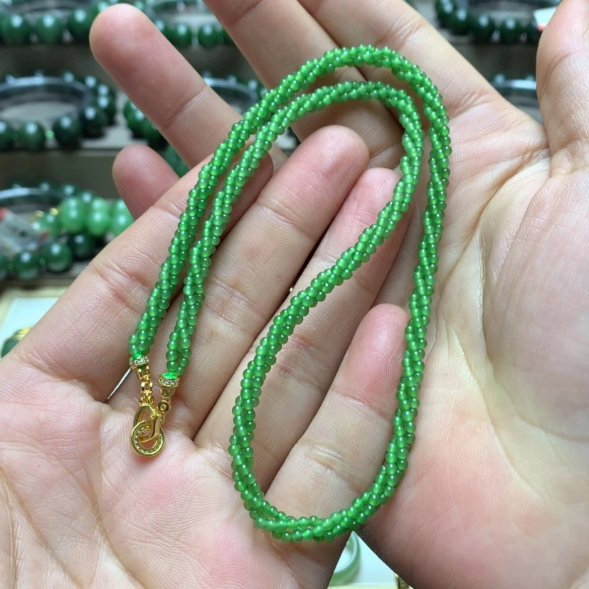 【闪购商品】颈饰未镶嵌和田玉（碧玉）
